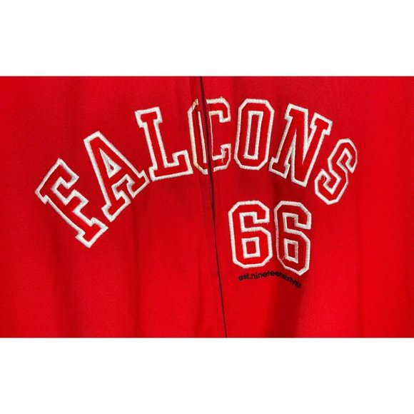 VTG Atlanta Falcons Gridiron Classics Reebok NFL Embroidered Zip Up Jacket 2XL - Picture 5 of 8